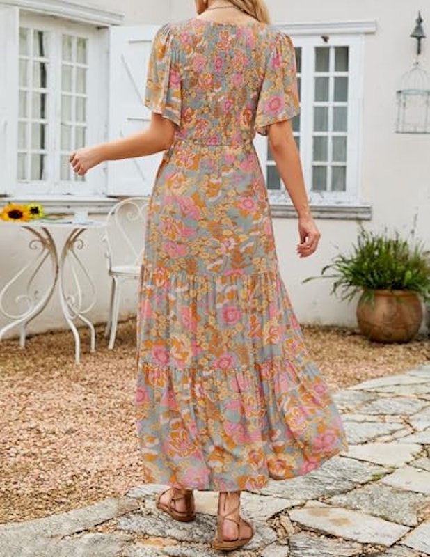 Floral Print Maxi Dress 2