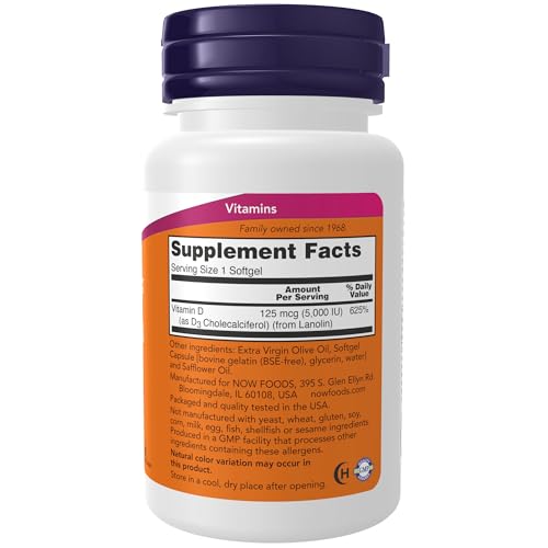 Vitamin D-3 5000 IU Softgels 2