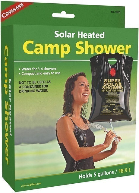 Solar-Heated Camp Shower 1