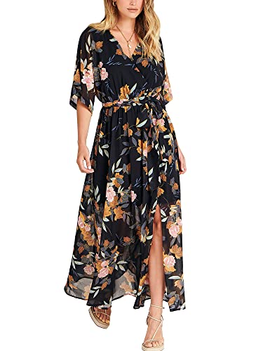 Flowy Wrap Floral Dress 1