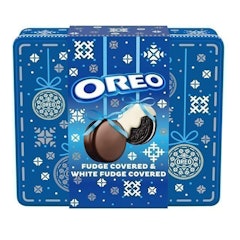 Fudge and White Fudge Covered Oreos