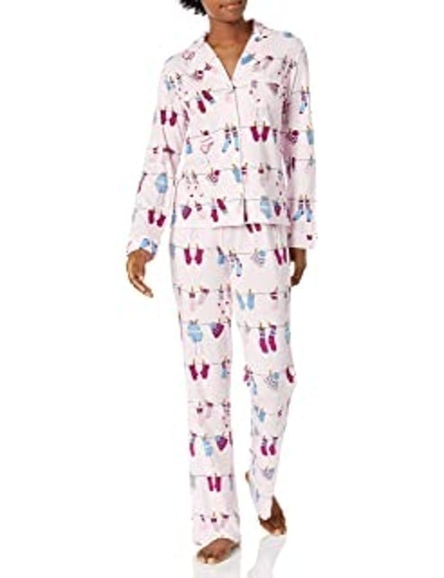 Women's Notch Collar Pajama Set 1