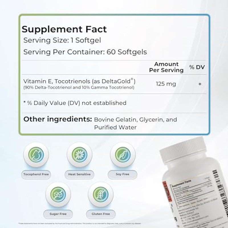 Vitamin E - Eannatto DeltaGold Tocotrienols 2