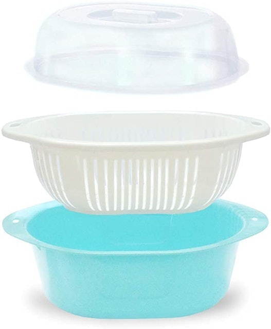 3 in 1 Dish Tub and Colander Set With Lid 1
