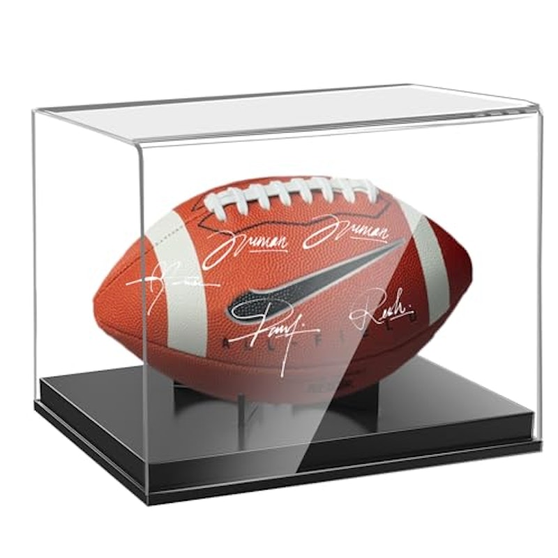Football Display Case Acrylic Football Case Display Clear 1