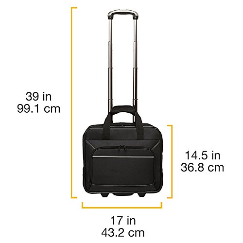 Rolling Laptop Case, 14.5-Inch, Black 2