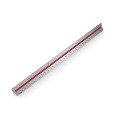 Triangular Architect Scale Aluminum Color-Coded