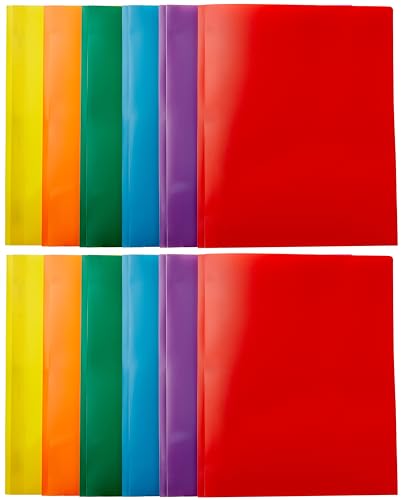 Heavy Duty Colorful Plastic Folders with 2 Pockets 1