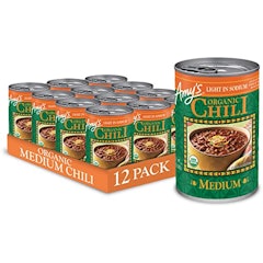 Organic Medium Chili, Vegan, Light in Sodium, Gluten Free, Made With Organic Red Beans and Tofu
