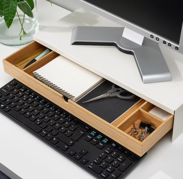 Monitor Stand Riser with Drawer 2