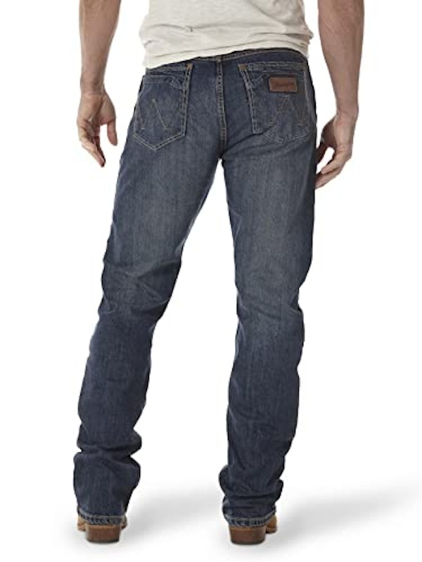 Mens RetroSlimFitBoot Cut Green Jeans 2
