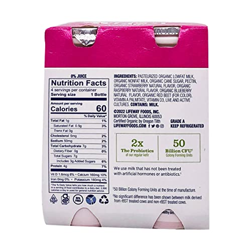 Kefir Multi-Pack Organic Low Fat Mixed Berry 2