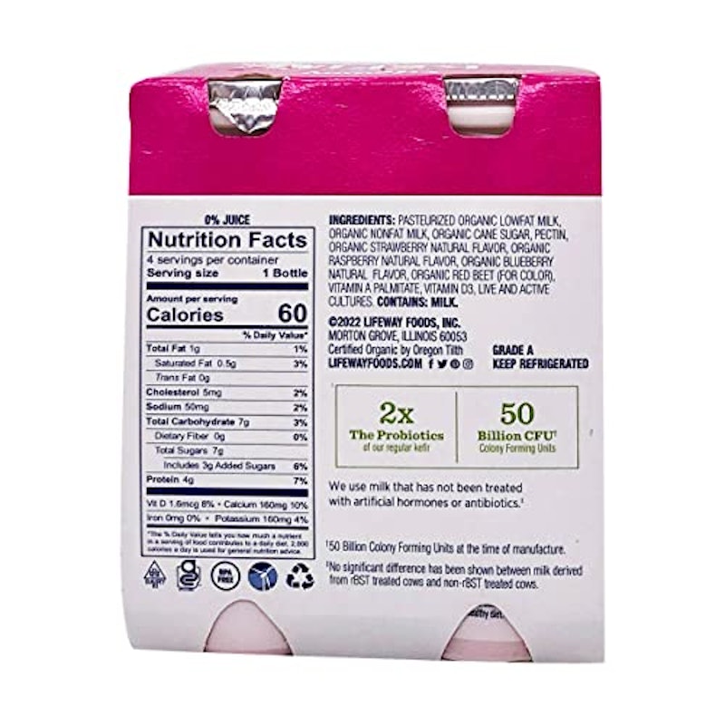 Kefir Multi-Pack Organic Low Fat Mixed Berry 2