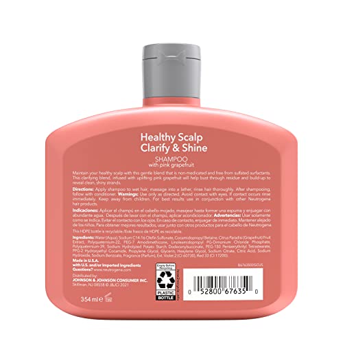 Healthy Scalp Clarify & Shine Shampoo with Pink Grapefruit 2