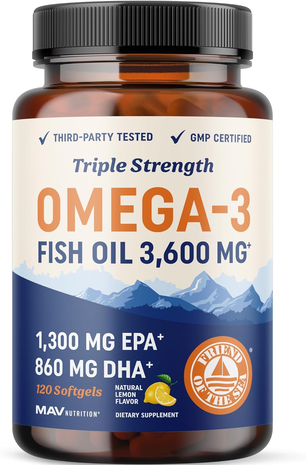 Triple Strength Omega 3 Fish Oil 1