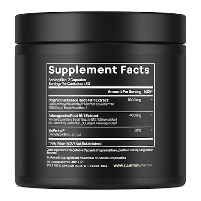 40,000 mg 40x Strength Organic Black Maca Root with Ashwagandha 2