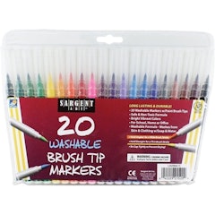 Washable Brush Tip Markers