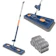 JACE Large Flat Mop with 6 Microfiber Pads 1