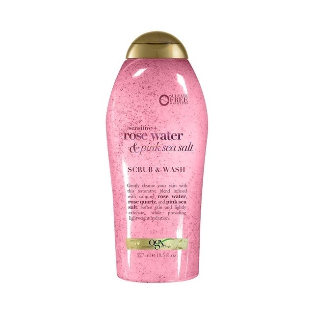 Rose Water and Pink Sea Salt Scrub Waah 1