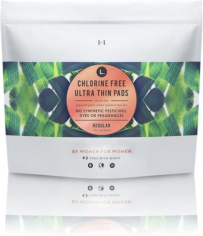 L. Organic Cotton & Chlorine-Free Pads (28 Count) 1