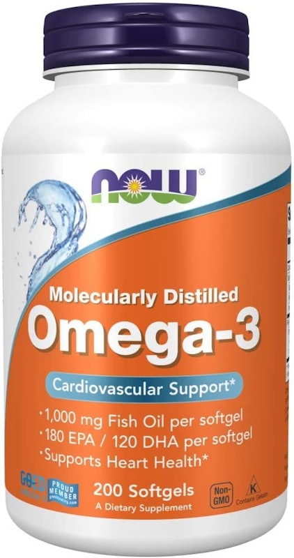 Omega-3 Fish Oil, Molecularly Distilled Softgels 1