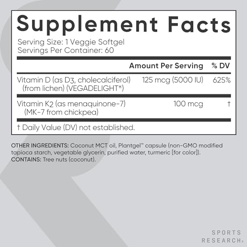 Vitamin D3 + K2 with Coconut MCT Oil 2