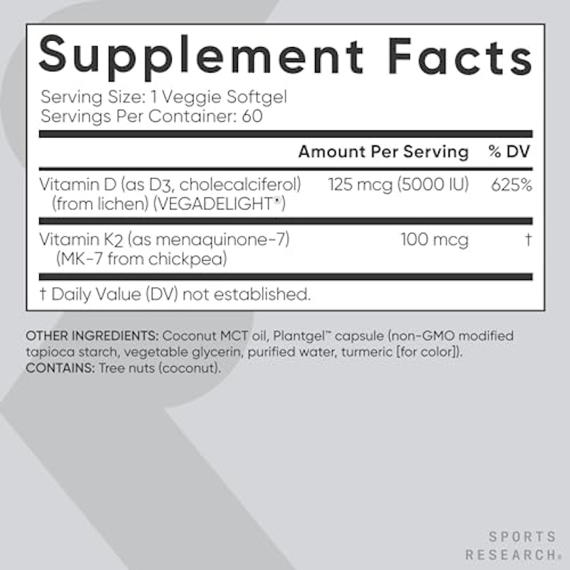 Vitamin D3 + K2 with Coconut MCT Oil 2