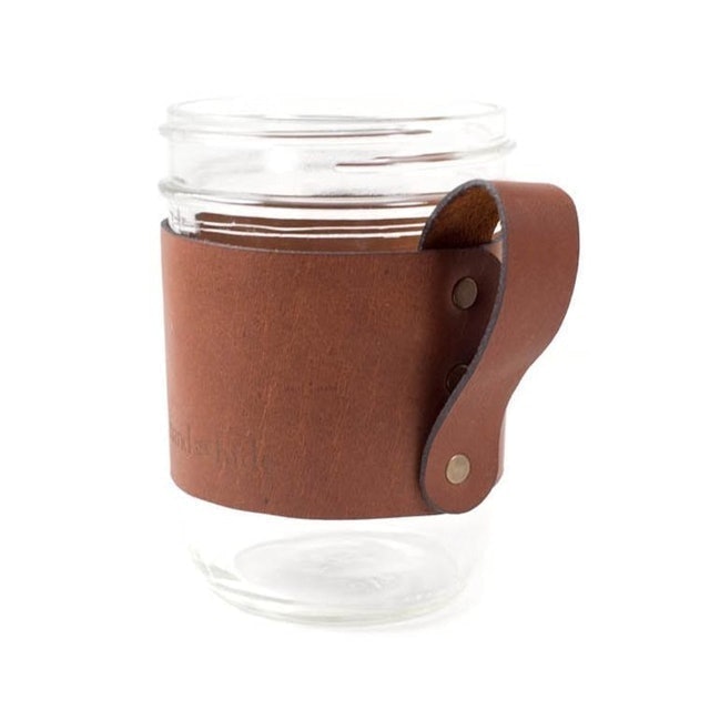 Leather Mason Jar Handle 1