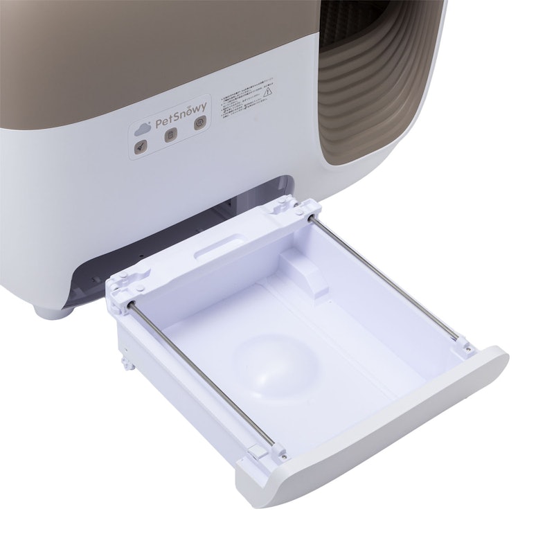 Snow+ Self Cleaning Litter Box white&brown 3