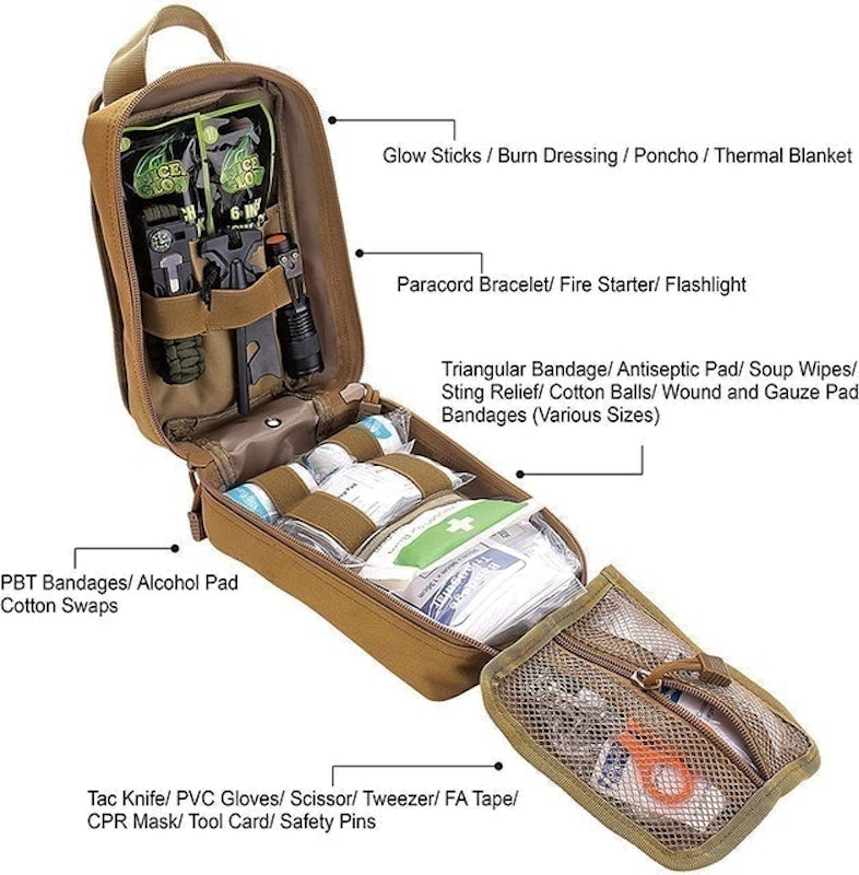 250 Pieces Survival First Aid Kit 2