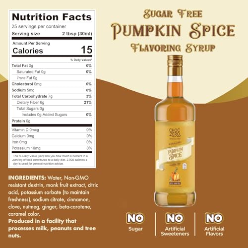 Sugar Free Pumpkin Spice Coffee Syrup 2