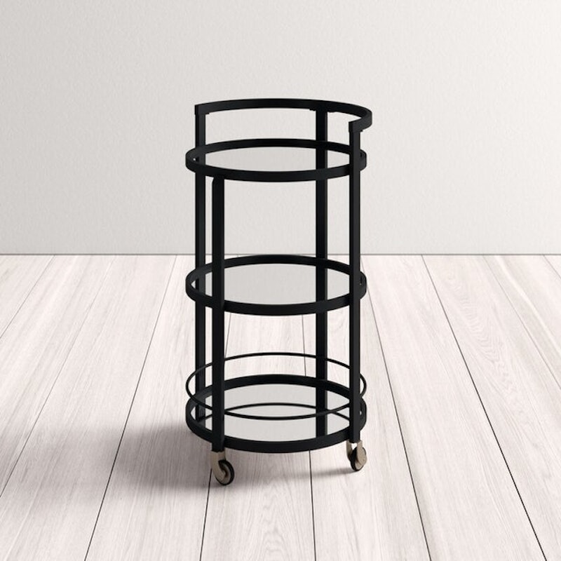 Willem Mirrored Bar Cart 1