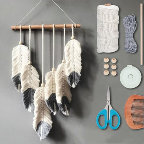 DIY Macrame Feather Wall Hanging Kit 1