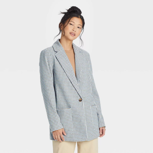 Plaid Blazer