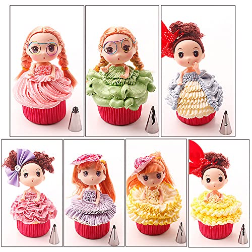 7 Pieces Pleated Skirt Piping Nozzles 2