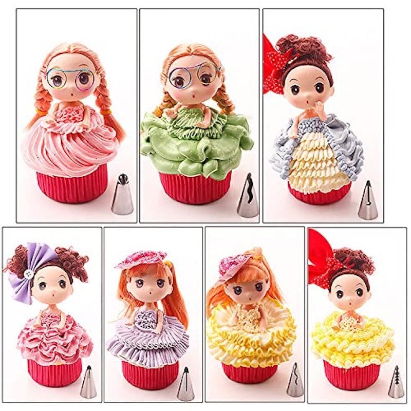 7 Pieces Pleated Skirt Piping Nozzles 2