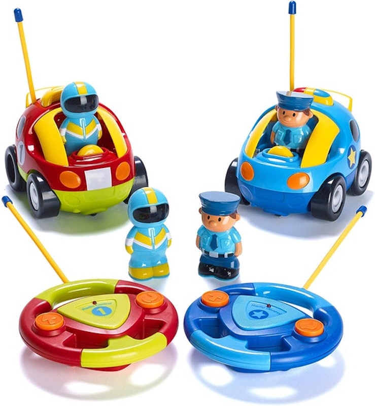 Cartoon Police Car and Race Car 1