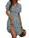 Fensace Womens Floral Short Sleeve Wrap Dress 1