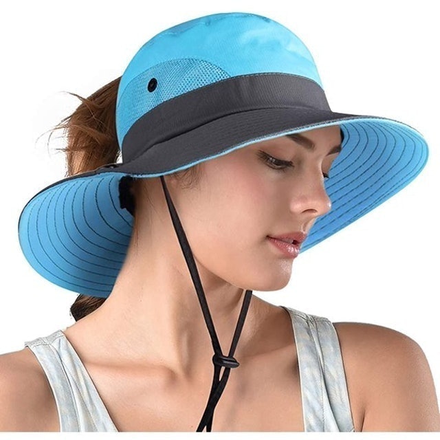 Women's Ponytail Safari Sun Hat Image 1