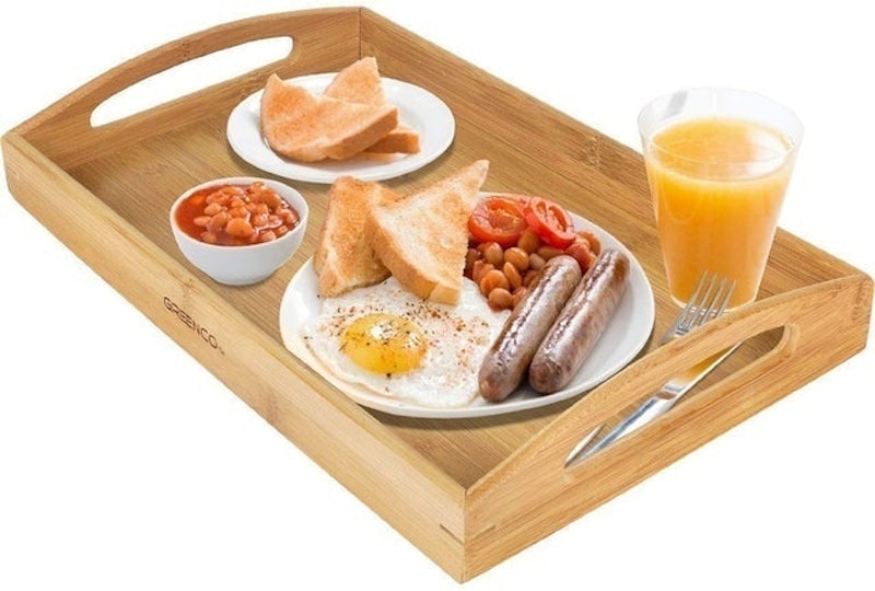 Rectangle Bamboo Butler Serving Tray 1