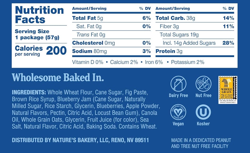 Whole Wheat Fig Bars - Blueberry 2