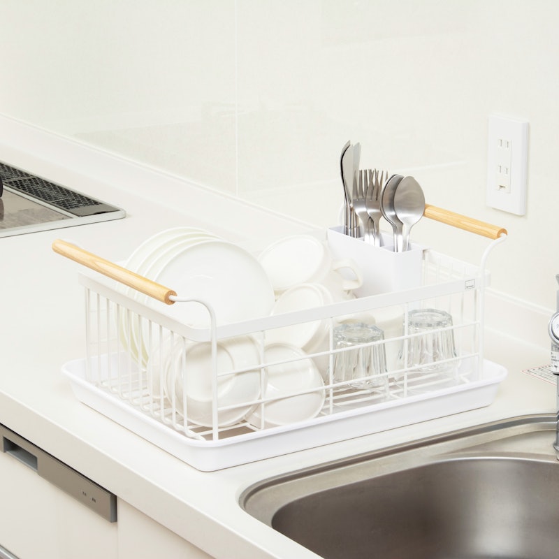 Dish Rack - Steel + Wood 5