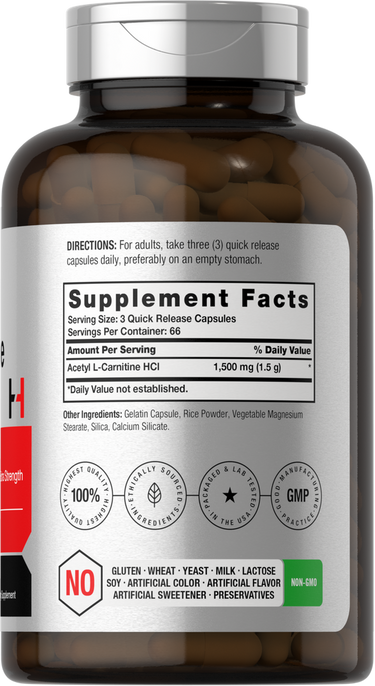 Acetyl L-Carnitine (ALCAR) 1500 mg 2