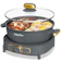 Dezin Hot Pot Electric with Divider, 5L Double-Flavor Shabu Shabu Hot Pot 1