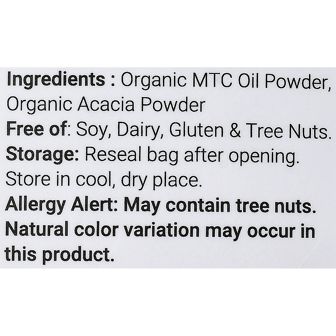 Organic MCT Oil Powder 3