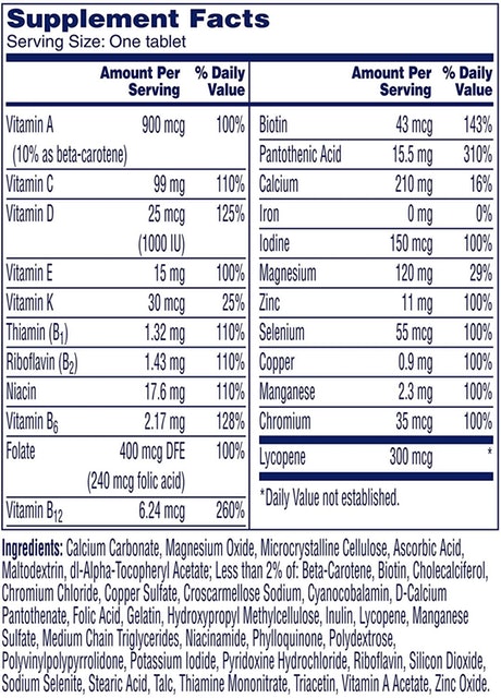 Multivitamin/Multimineral Supplement for Men 2