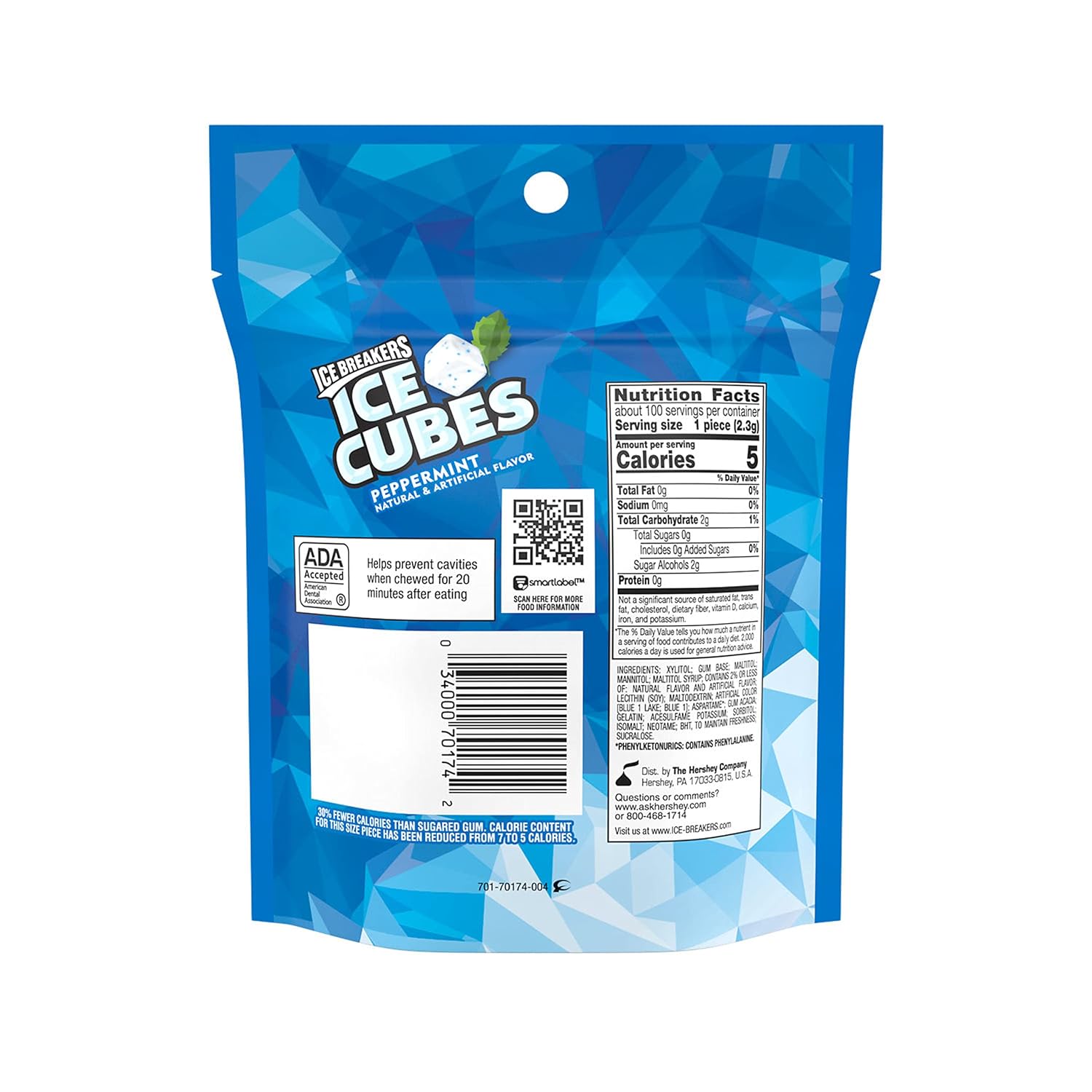 ICE CUBES Peppermint Sugar Free Gum 2