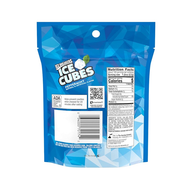 ICE CUBES Peppermint Sugar Free Gum 2