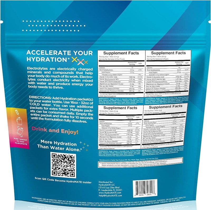 Hydration Powder Electrolyte Drink Variety Bag 2