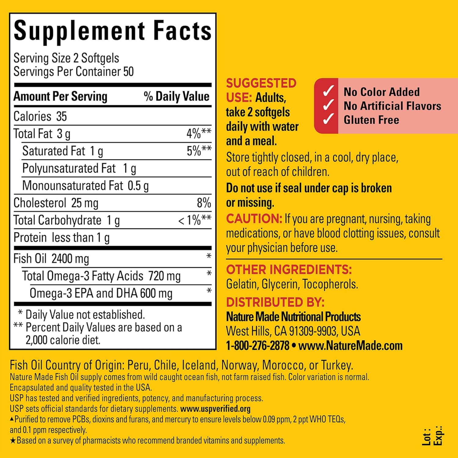 Fish Oil 1200 mg Softgels 2